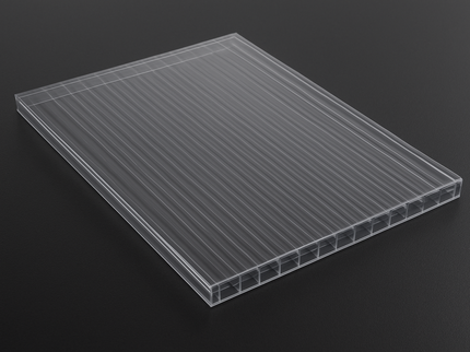 Helder polycarbonaat plaat 16mm – glashelder transparant | UV-bestendig, isolerend & onbreekbaar
